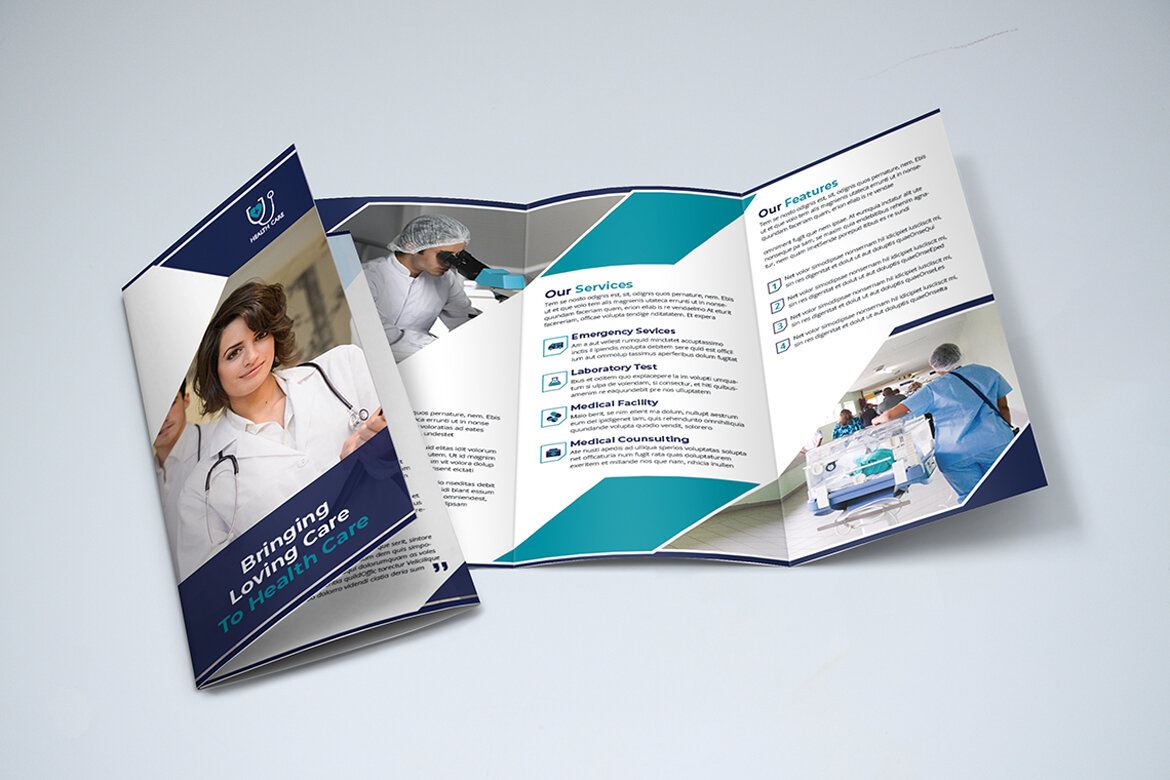 TriFold Medical FREE Brochure Template alternate