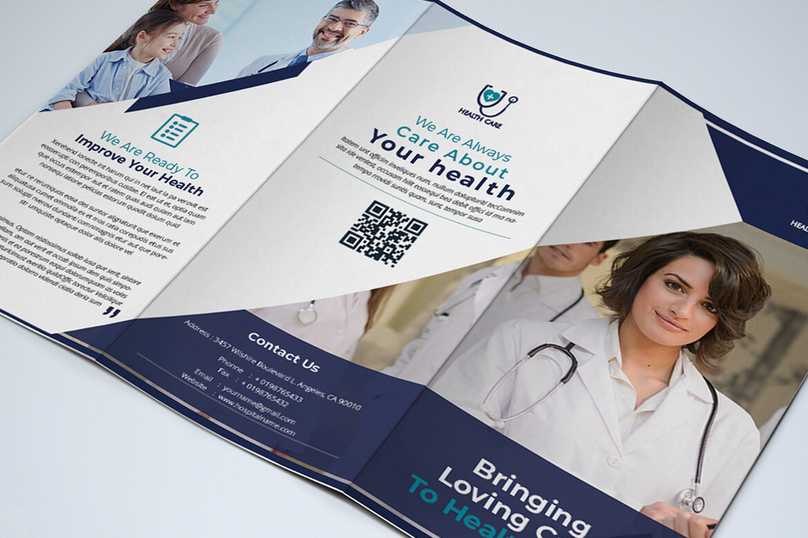 TriFold Medical FREE Brochure Template - view 4