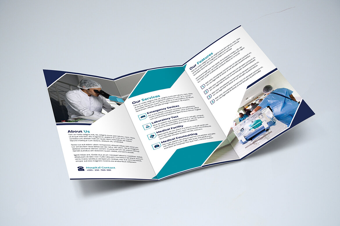 TriFold Medical FREE Brochure Template - view 7