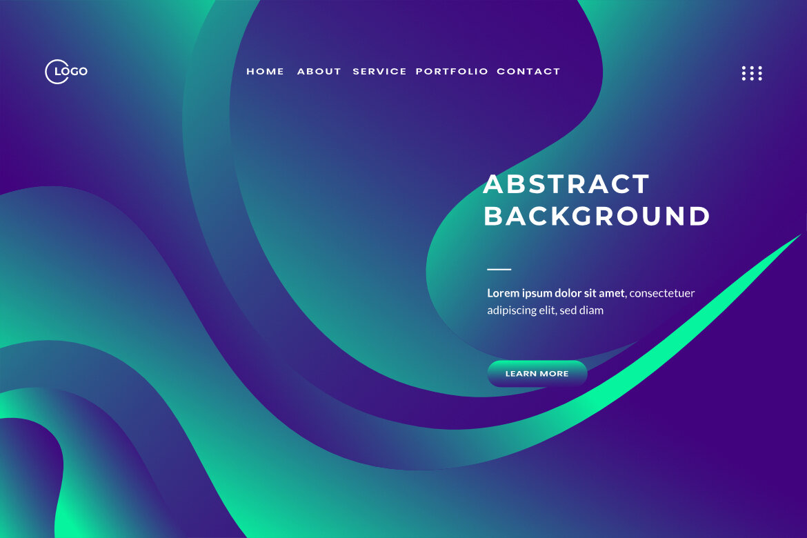 Purple Blue Abstract Wave FREE Backgrounds - view 5