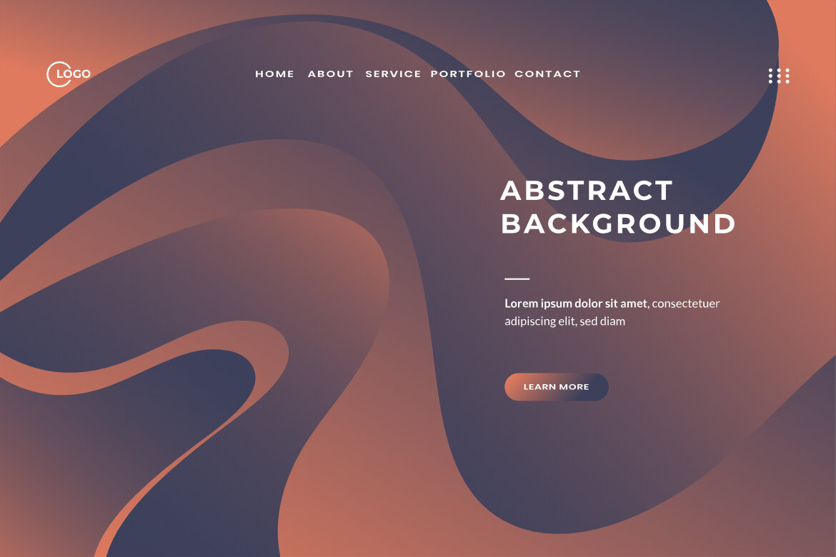 Purple Blue Abstract Wave FREE Backgrounds - view 6