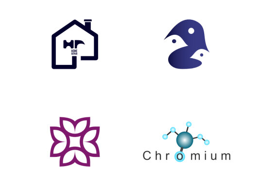 Home repair  birds flower chromium atom - Free Logo Shapes
