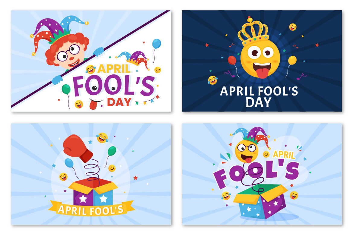15 Happy April Fools Day FREE Illustration - view 4
