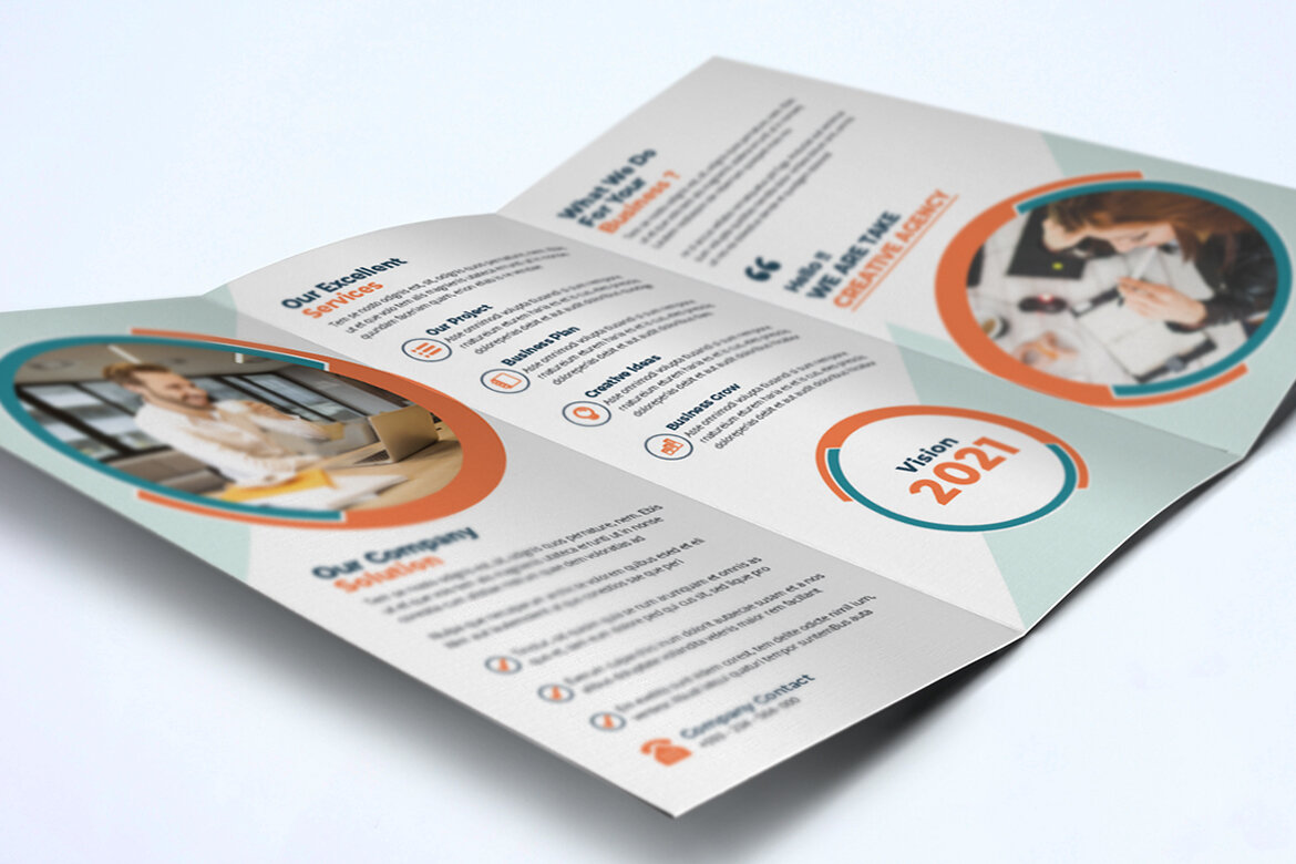 TriFold FREE Business Brochure Template - view 3