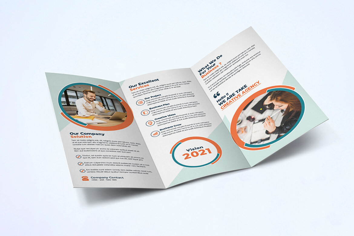 TriFold FREE Business Brochure Template alternate