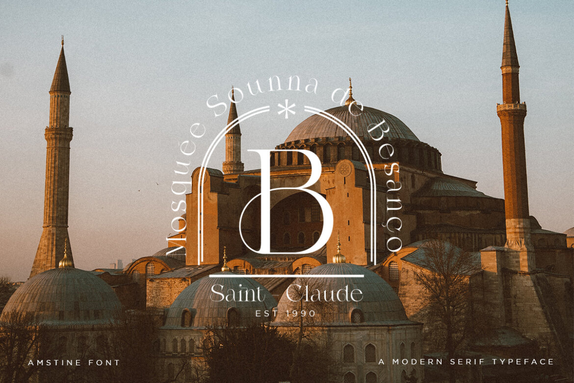 Amstine | Free DEMO Serif Font - view 3