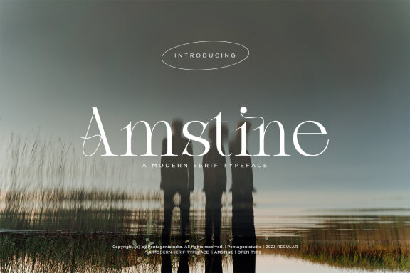 Amstine | Free DEMO Serif Font