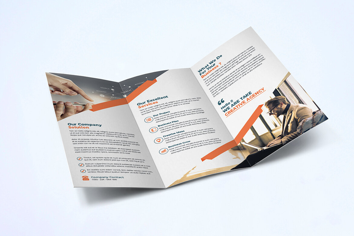 TriFold FREE Business Brochure Template - view 3