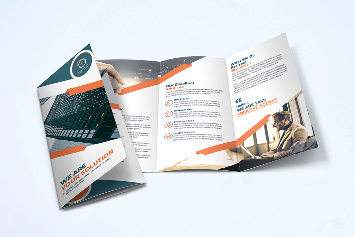 TriFold FREE Business Brochure Template alternate