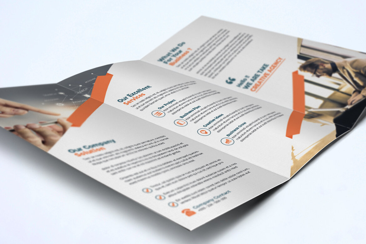 TriFold FREE Business Brochure Template - view 4