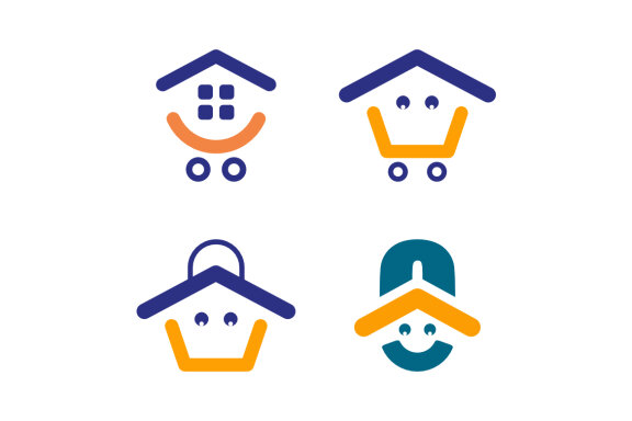 O Smile home Basket - Free Logo Shapes