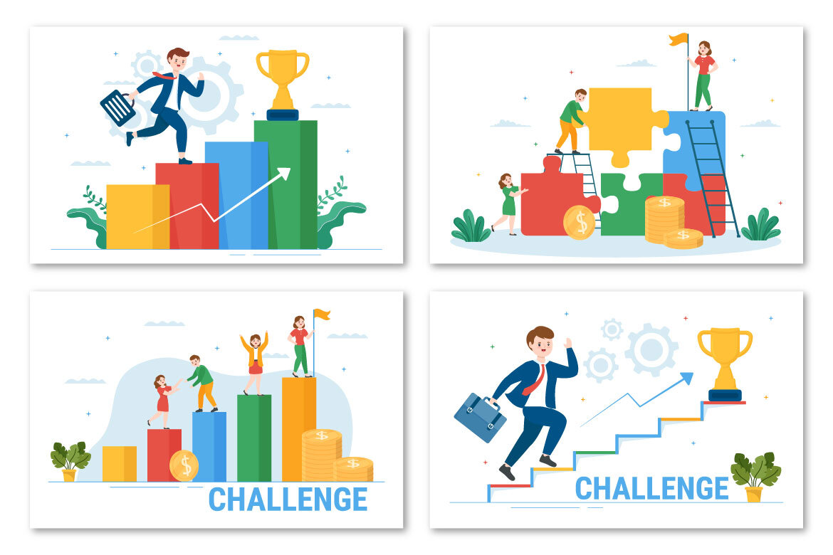 13 Challenge FREE Illustrations alternate