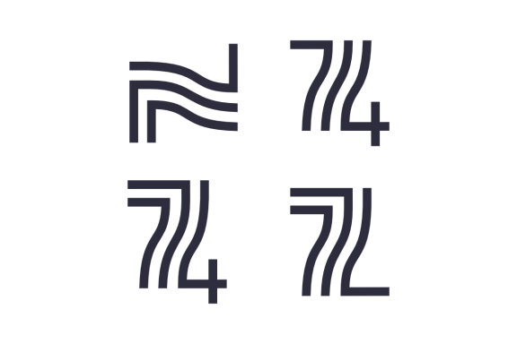 74 N Z outline - Free Logo Shapes