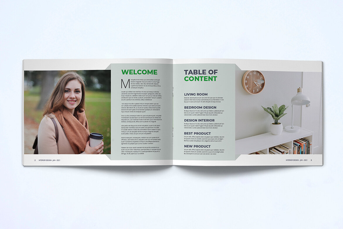 Interior Catalogue FREE Template - view 3