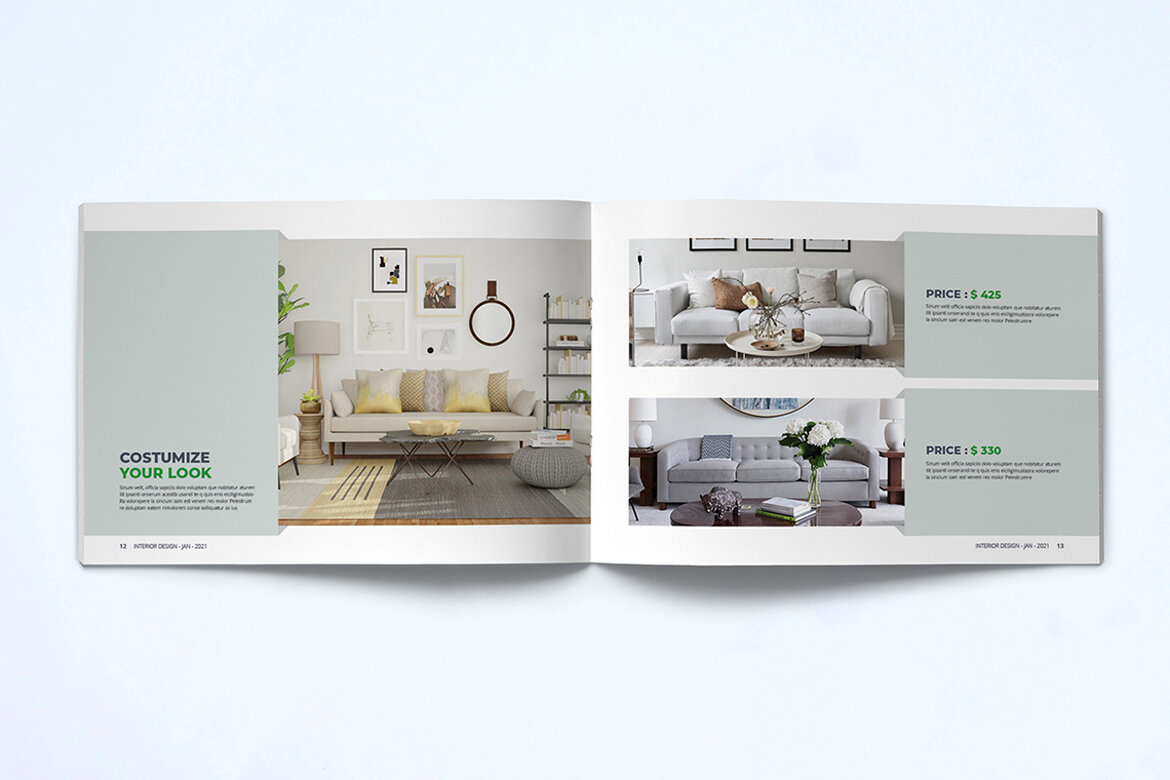 Interior Catalogue FREE Template - view 9