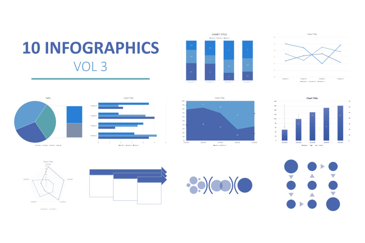 10 FREE Infographic elements pack-03 alternate