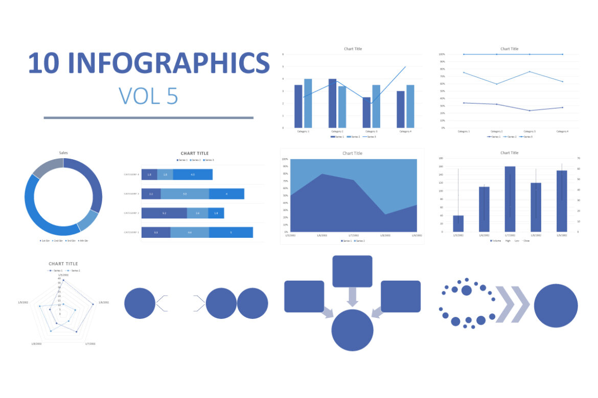 10 FREE Infographic elements pack-05 alternate