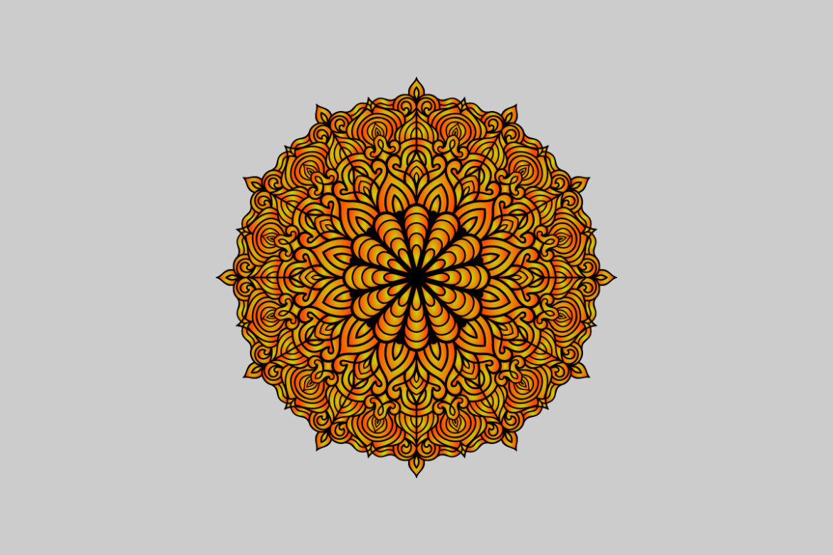 FREE Mandala Illustration on doodle style-07 - view 2