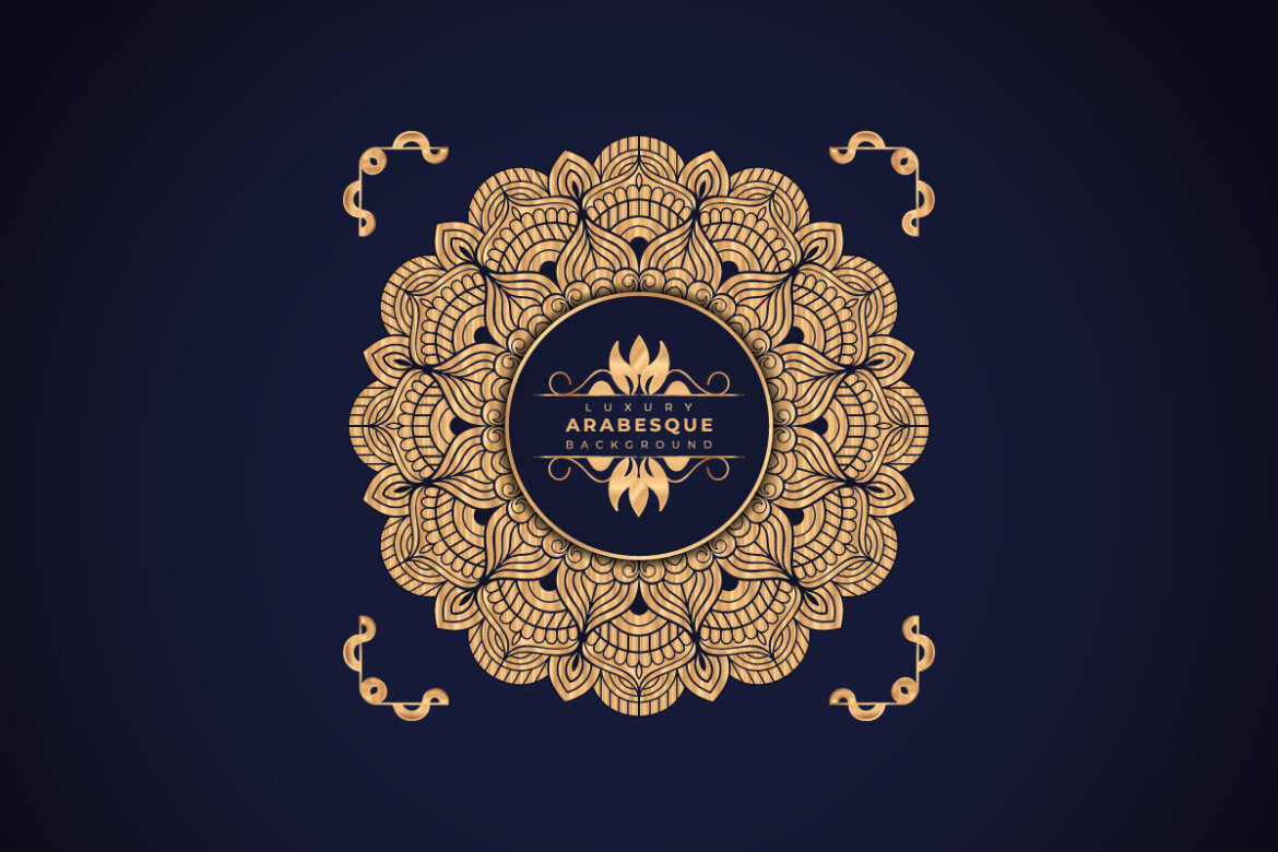 FREE Mandala Arabesque Pattern Arabic Islamic east style-19 alternate