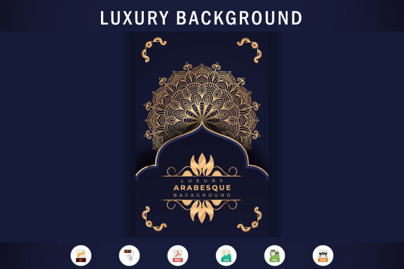FREE mandala background Design presentation Template-20