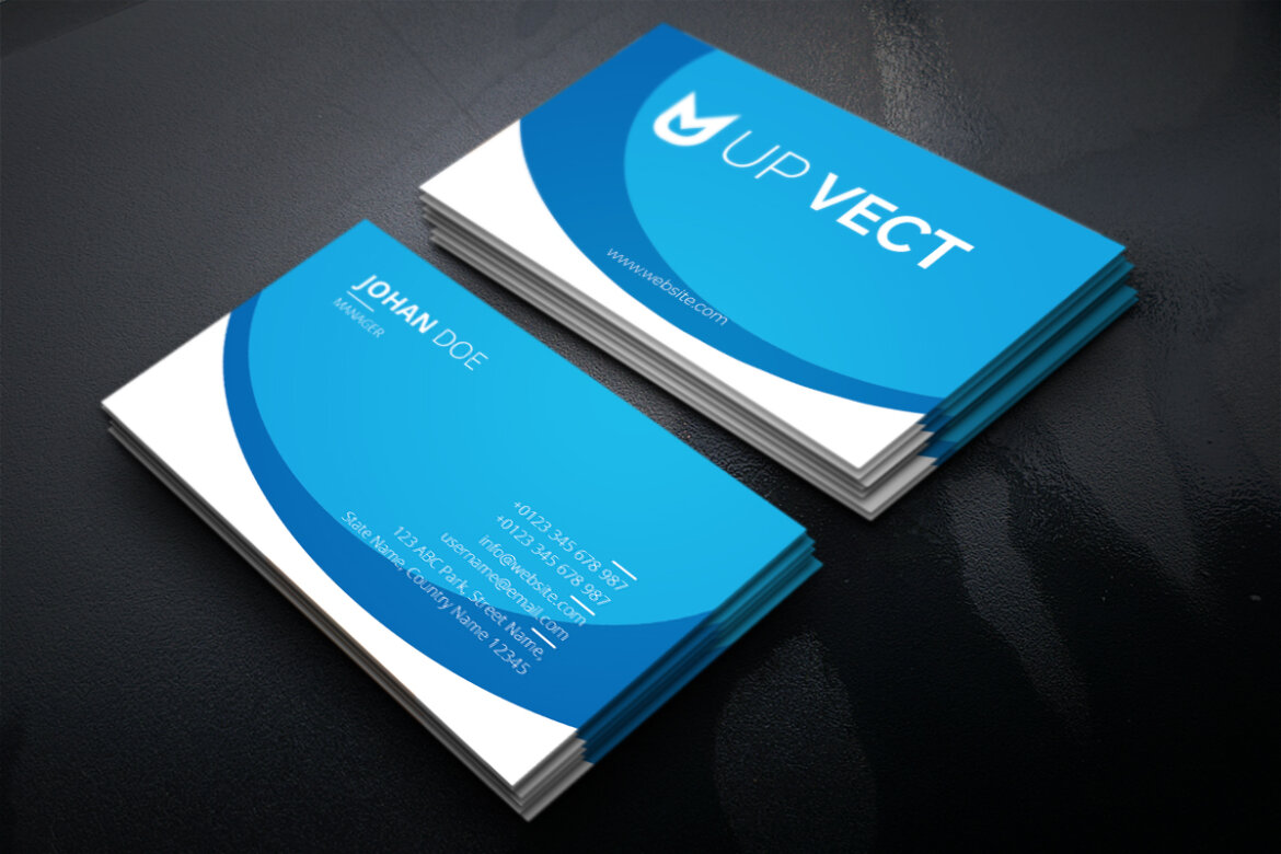 FREE Corporate Business Card Template-02 - view 4