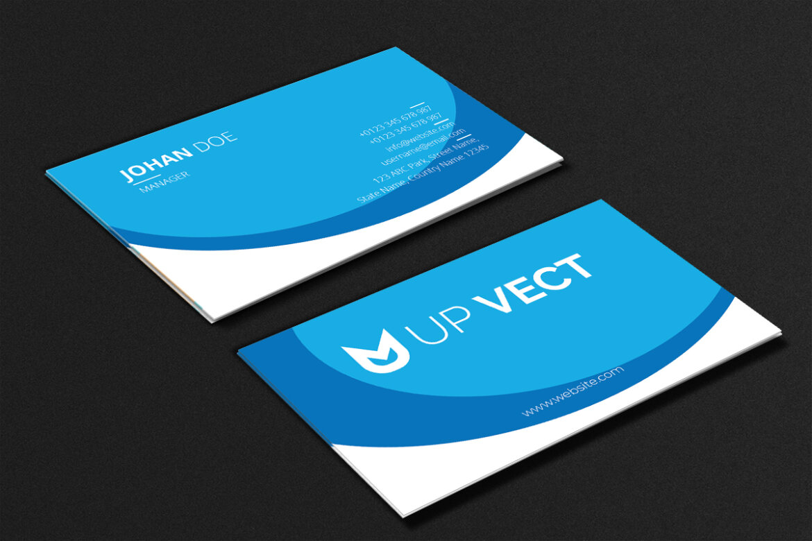 FREE Corporate Business Card Template-02 alternate