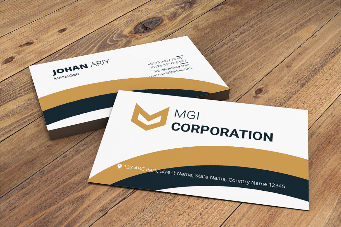FREE Corporate Business Card Template-04 - view 4