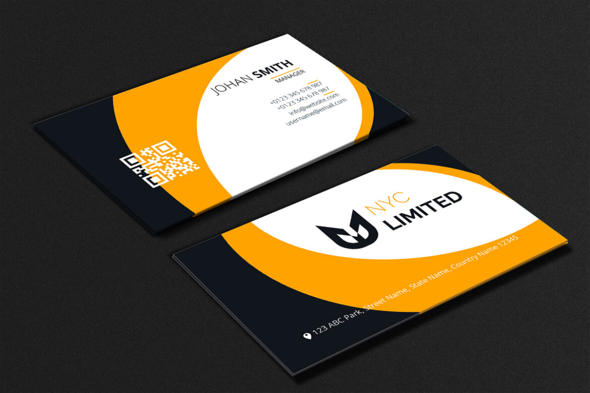 FREE Corporate Business Card Template-05 alternate
