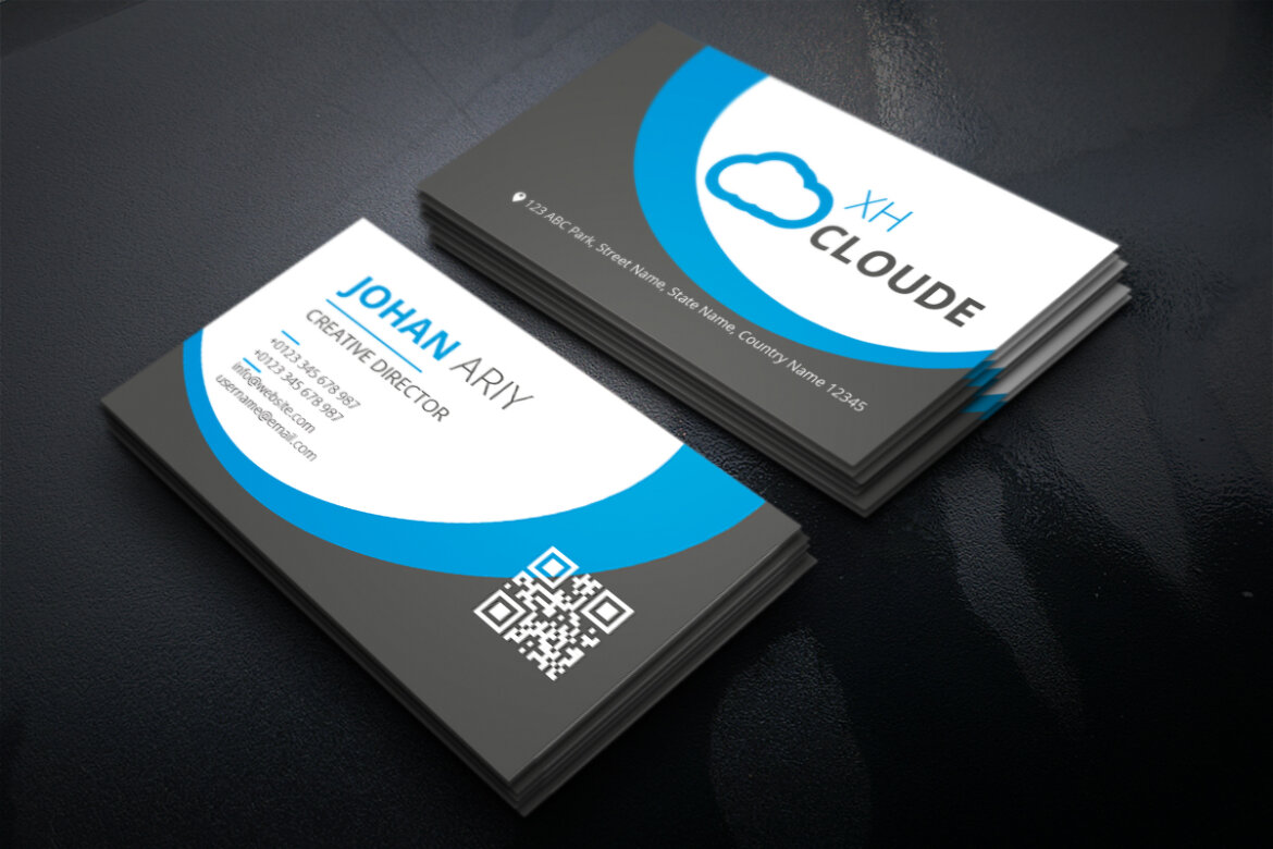FREE Corporate Business Card Template-07 - view 4