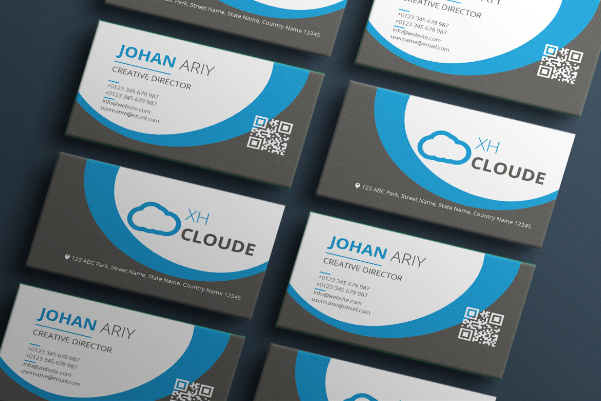 FREE Corporate Business Card Template-07 - view 5