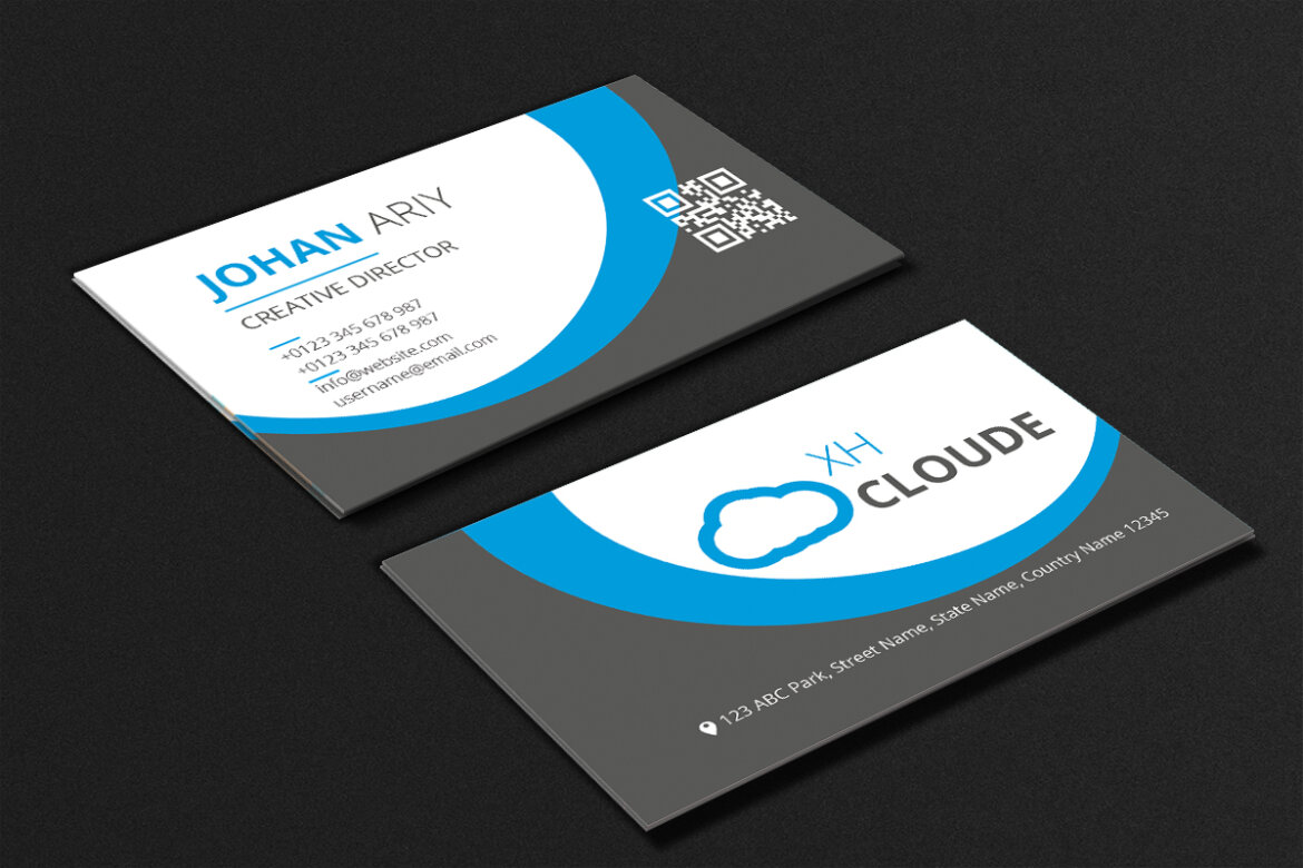 FREE Corporate Business Card Template-07 alternate