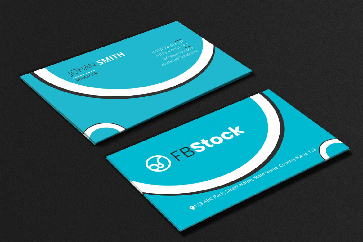 FREE Corporate Business Card Template-15 alt