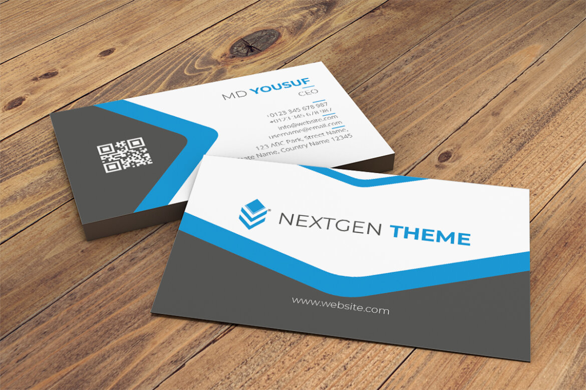 FREE Corporate Business Card Template-01 - view 4