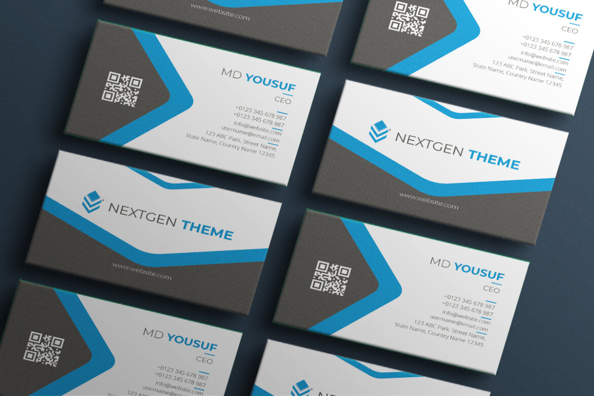 FREE Corporate Business Card Template-01 - view 5