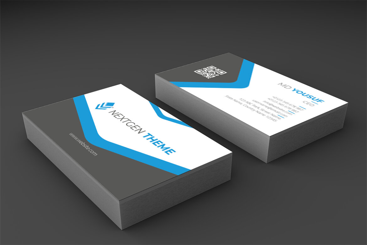 FREE Corporate Business Card Template-01 - view 3