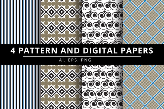 FREE Textile Pattern and Digital Paper-02