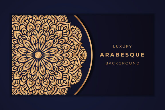 Free Arabesque Mandala Background
