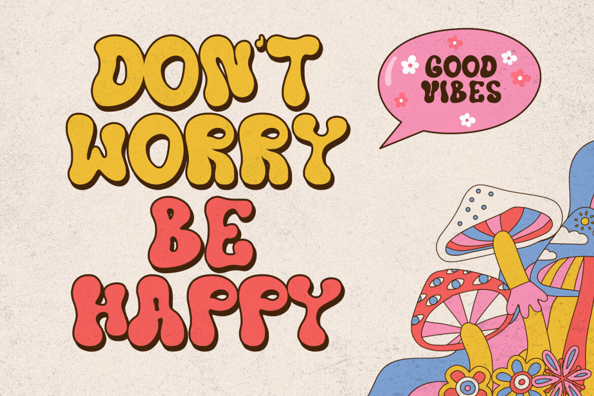 Riyollo Groovy Decorative FREE Font - view 7