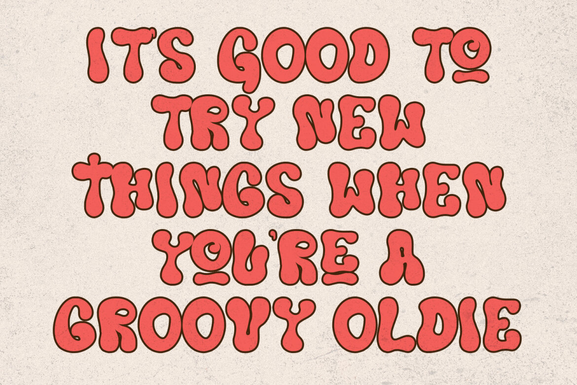 Riyollo Groovy Decorative FREE Font - view 4