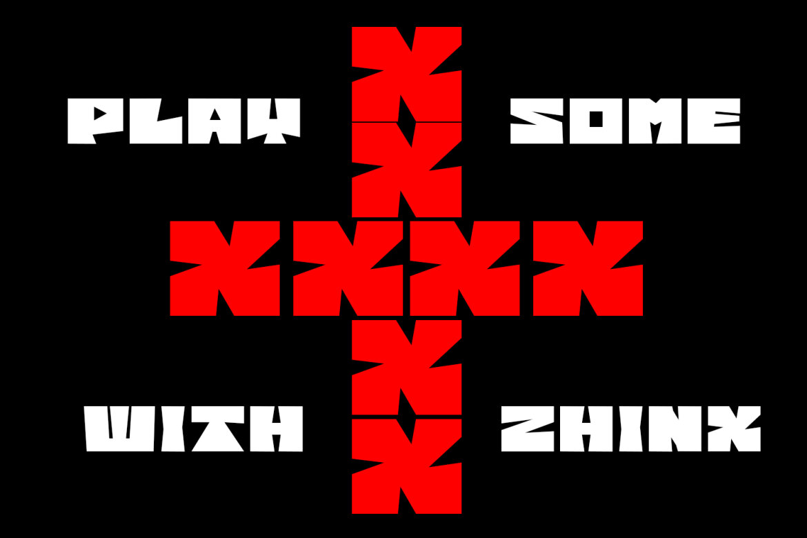 Zhinx Decorative FREE Font - view 5