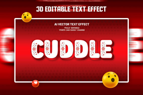 Free 3D Editable Text Effect Design Template - view 1