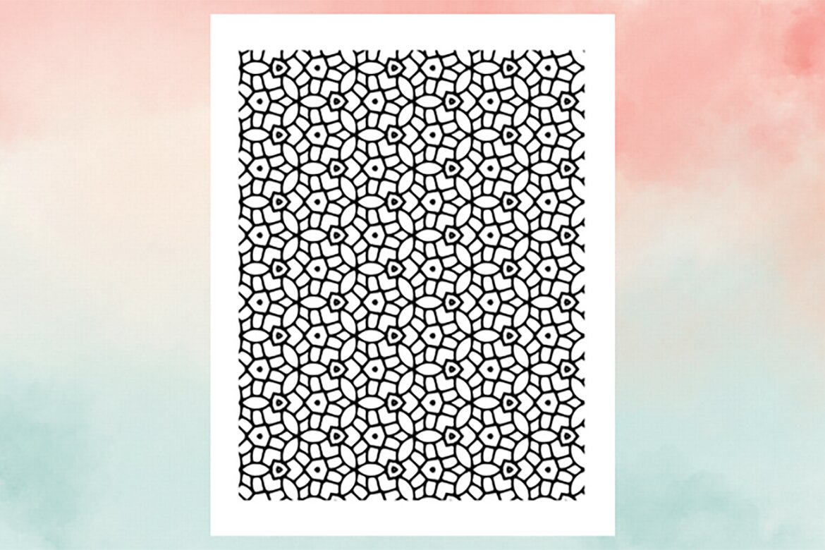 KDP Geometric pattern coloring pages Volume –7 - view 2