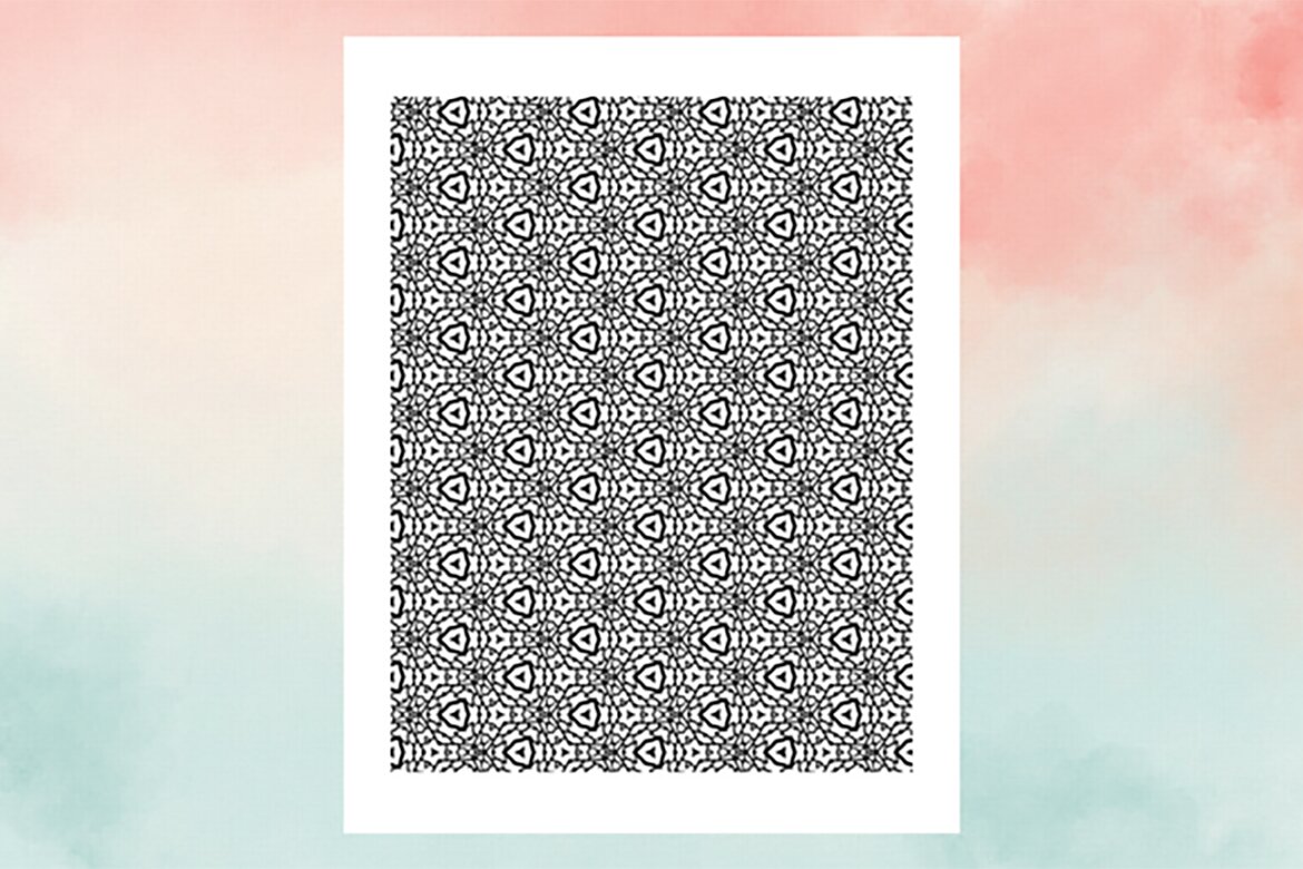 KDP Geometric pattern coloring pages Volume –20 alternate