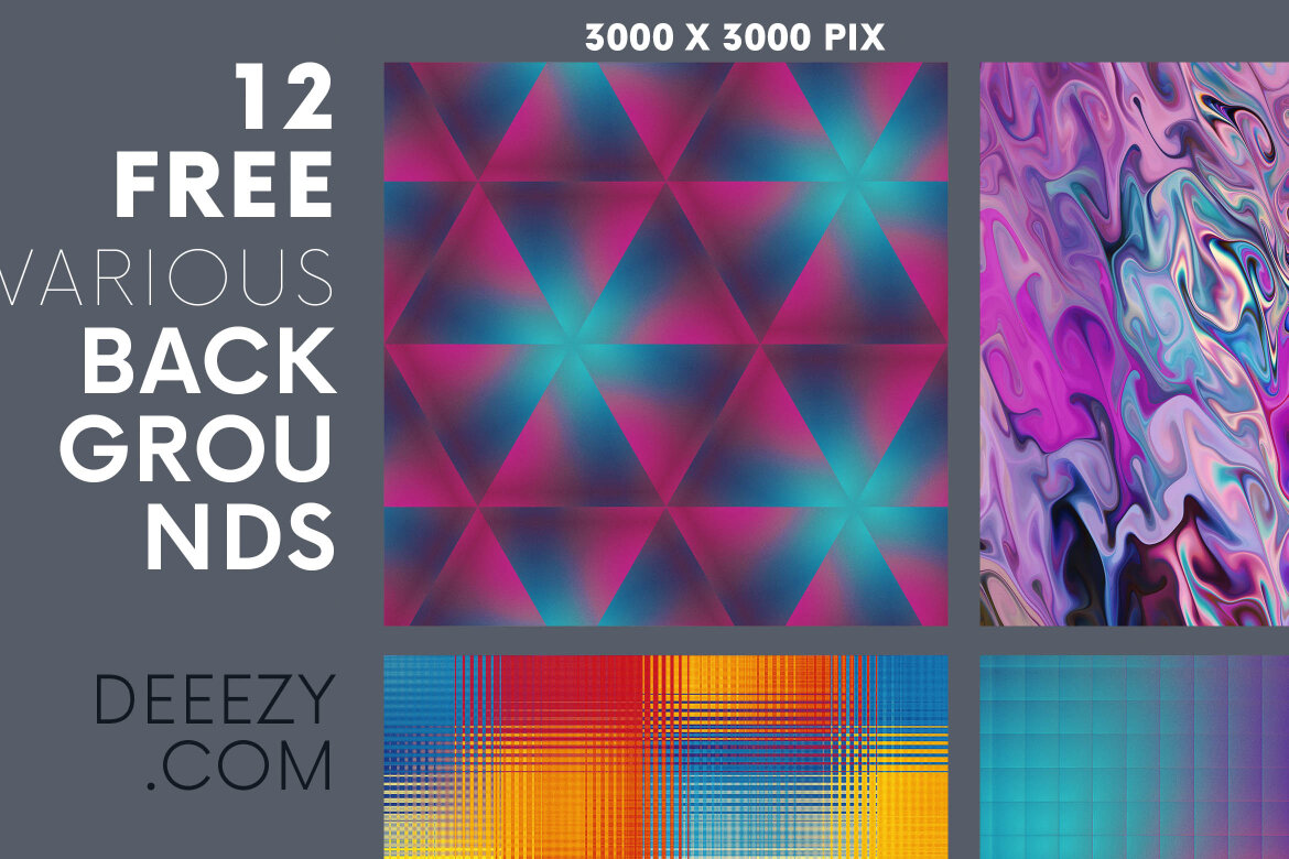 12 FREE Creative Backgrounds 2 alternate
