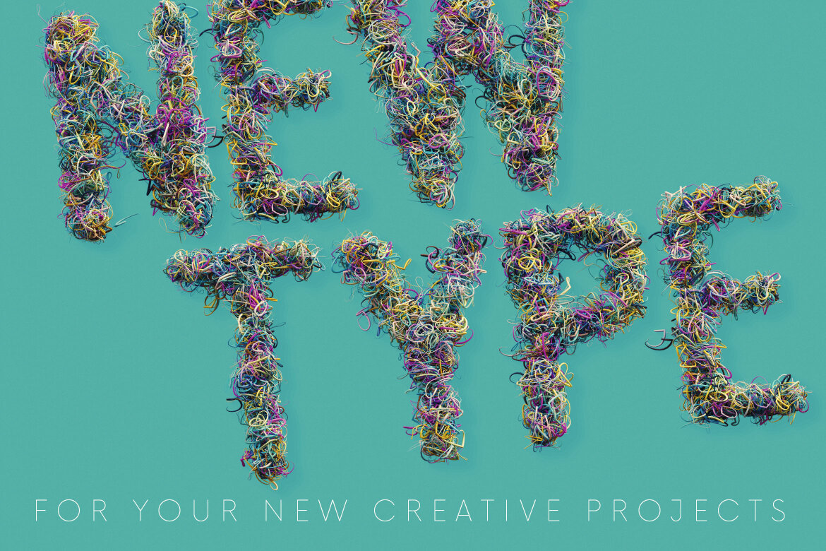 Chaos Swirls FREE 3D Alphabet - view 4