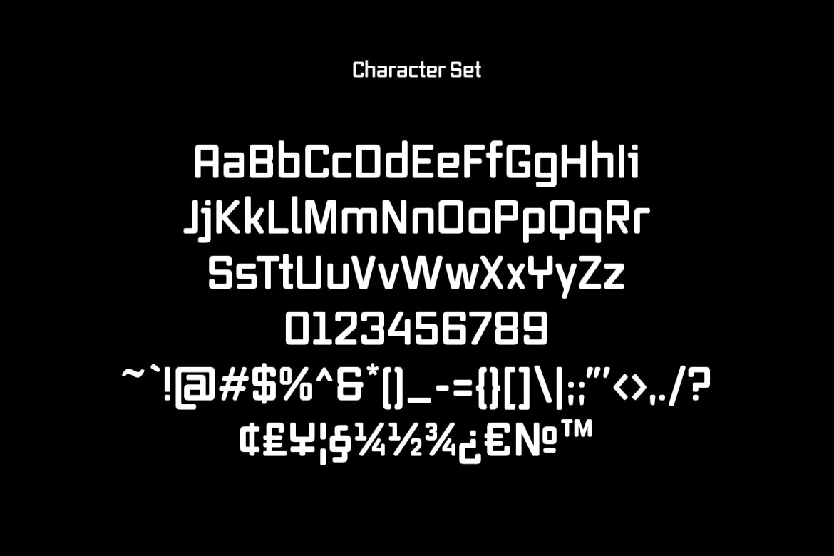 Bokkeh Tech Sans FREE Font - view 6
