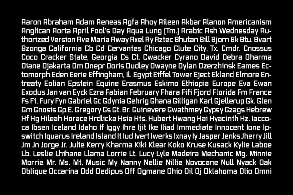 Bokkeh Tech Sans FREE Font - view 5