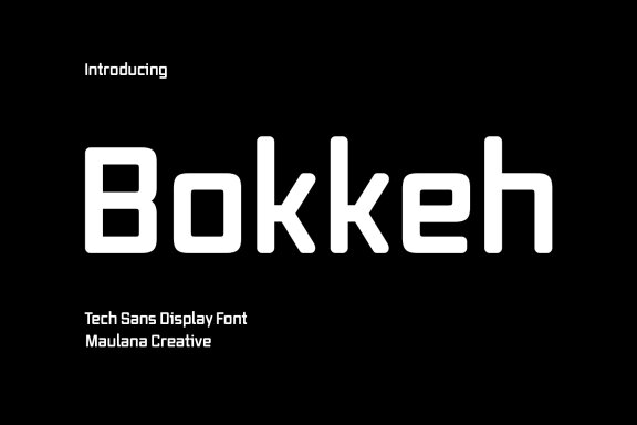 Bokkeh Tech Sans FREE Font