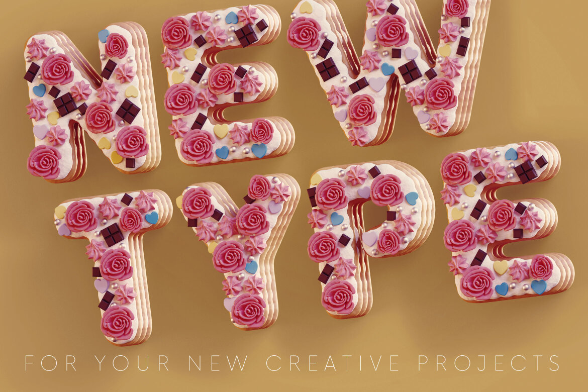 Birthday Cake FREE 3D Alphabet - view 4