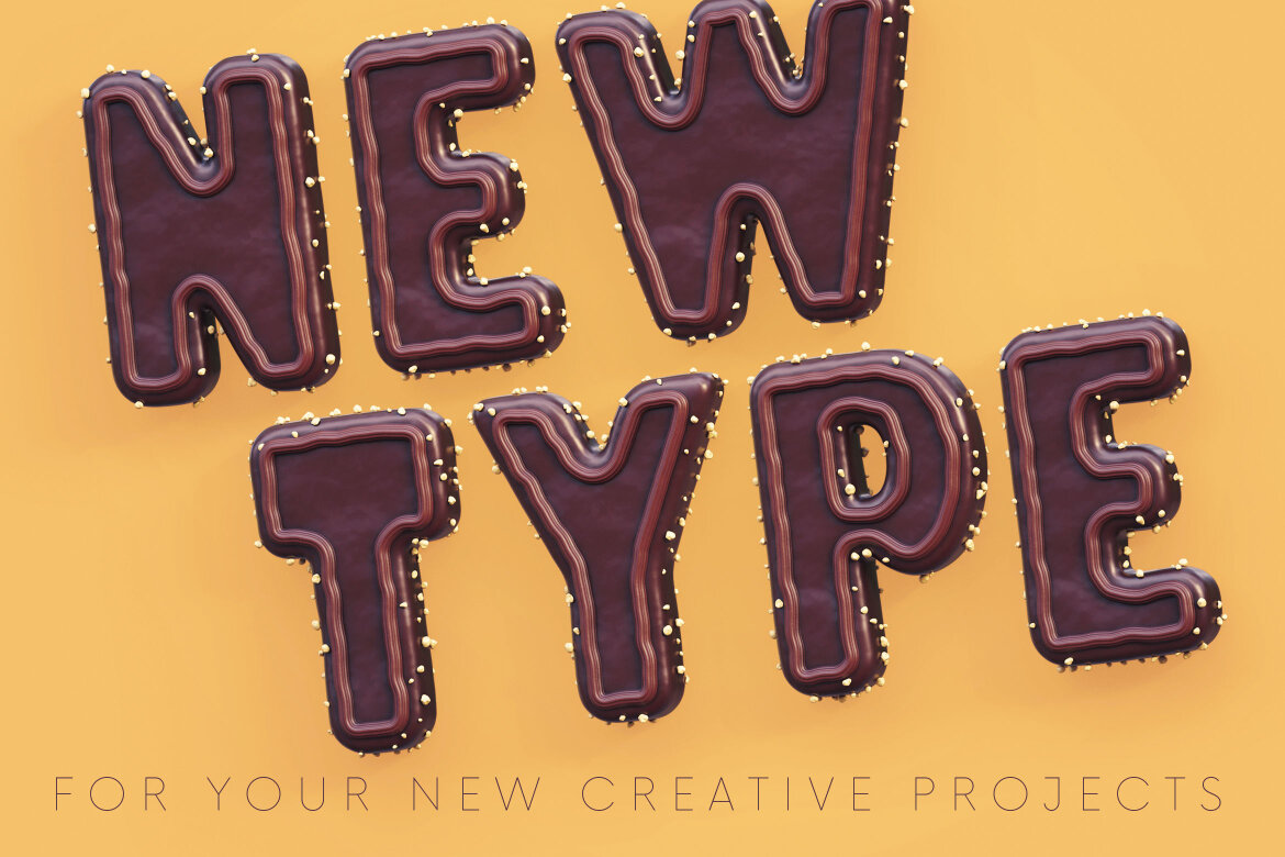 Chocolate Cake FREE 3D Alphabet - view 5